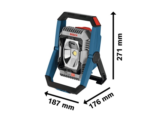 Brezžična svetilka Bosch za uporabo na gradbišču GLI 18V-3000, 06014A8100